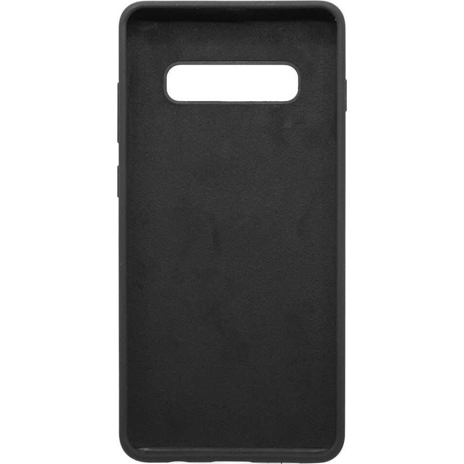 Husa de protectie Just Must Defense Liquid Silicone pentru Samsung Galaxy S10 G973, Negru