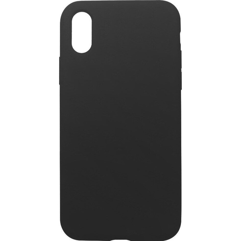 Husa de protectie Just Must Defense Liquid Silicone pentru iPhone XS Max, Black