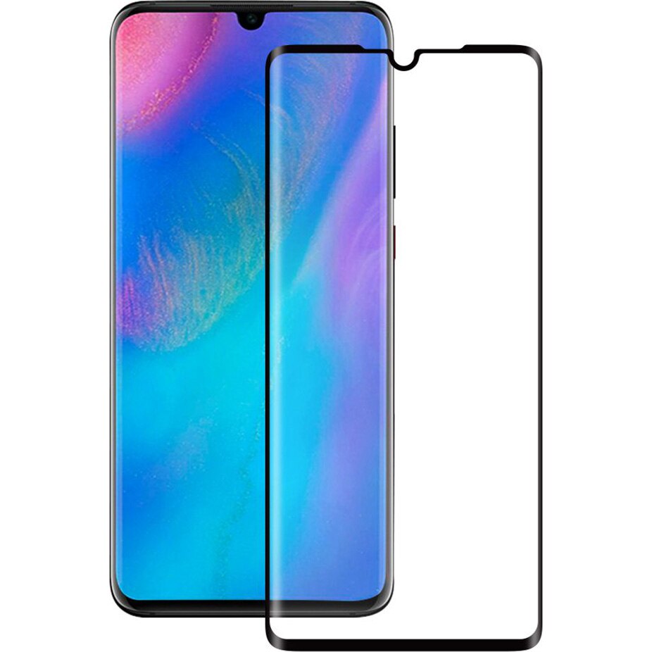 Folie de protectie Eiger Folie 3D Edge to Edge pentru Huawei P30, Clear Black
