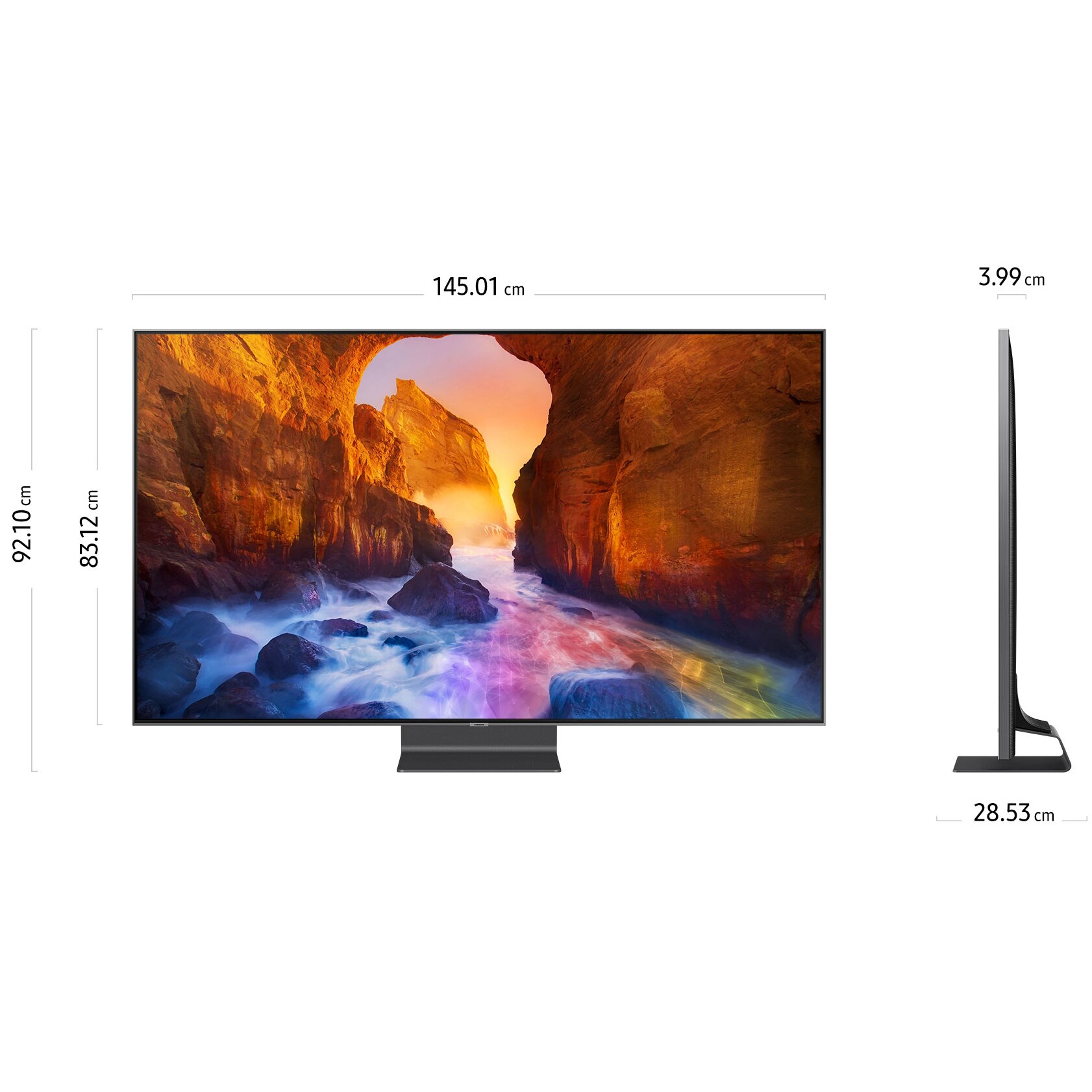 Телевизор QLED Smart Samsung, 65" (163 см), 65Q90RA, 4K Ultra HD - eMAG.bg