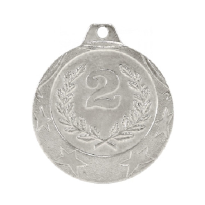 Medalie Argintiu, Locul 2, cu diametru 4 cm