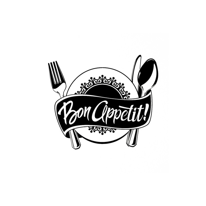 Sticker decorativ perete BON APPETIT 40X35 CM