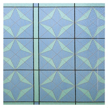 Folie electrostatica Linea model vitralii verde 1.5 m x 46 cm Folie electrostatica Linea model vitralii verde 1.5 m x 46 cm