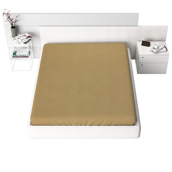 Cearceaf de pat Jersey cu elastic 70x140 cm, Bej Cearceaf de pat Jersey cu elastic 70x140 cm, Bej