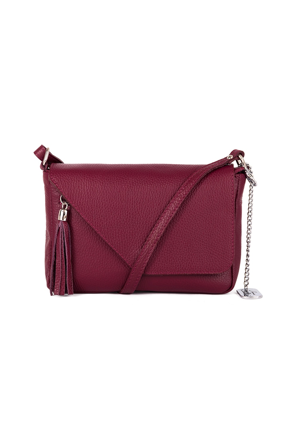 Anna Morellini, Geanta crossbody de piele Lola, Bordeaux