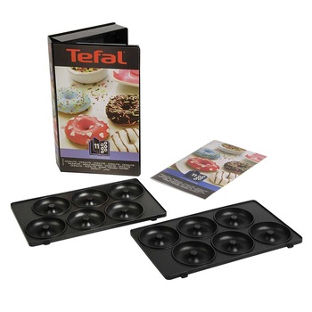 Set 2 placi pentru gogosi Tefal Snack Collection+ Carte de retete, XA801112 Set 2 placi pentru gogosi Tefal Snack Collection+ Carte de retete, XA801112