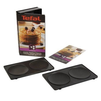 Set 2 placi pentru clatite Tefal Snack Collection+ Carte de retete, XA801012 Set 2 placi pentru clatite Tefal Snack Collection+ Carte de retete, XA801012