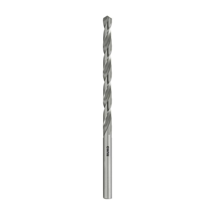 Burghiu pentru metal Ruko HSS-G DIN340, tip N, cilindrica, 12x134/205mm