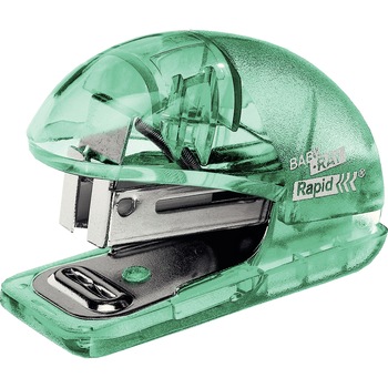 Capsator plastic Rapid Colour'Ice F4, 10 coli, blister, 1000 capse 26/6 incluse, verde Capsator plastic Rapid Colour'Ice F4, 10 coli, blister, 1000 capse 26/6 incluse, verde