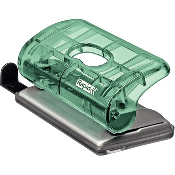 Mini-perforator platic Rapid Colour'Ice FC5, 10 coli, Verde Mini-perforator platic Rapid Colour'Ice FC5, 10 coli, Verde