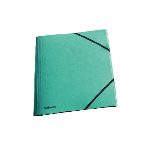 Mapa cu elastic Esselte Rainbow, carton, A4, verde