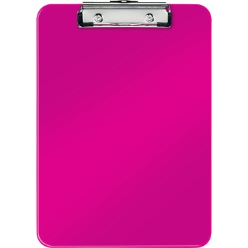 Clipboard Leitz WOW, simplu, PS, A4, 100 coli, roz Clipboard Leitz WOW, simplu, PS, A4, 100 coli, roz