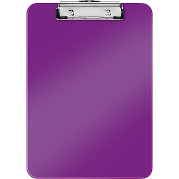 Clipboard Leitz WOW, simplu, PS, A4, 100 coli, mov Clipboard Leitz WOW, simplu, PS, A4, 100 coli, mov