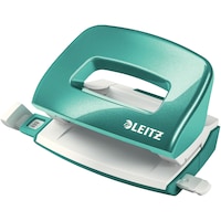 Perforator metalic Leitz WOW 5060 MINI NeXXt Series, 10 coli, turcoaz