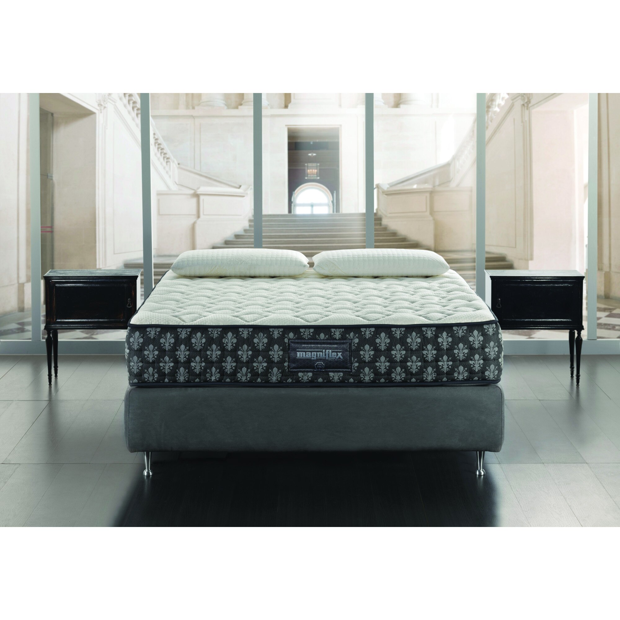 Saltea ortopedica, Magniflex, Magni Grande, 120x200x23 cm, spuma poliuretanica cu memorie, hipoalergenica, antibacteriana, fermitate extra ferma