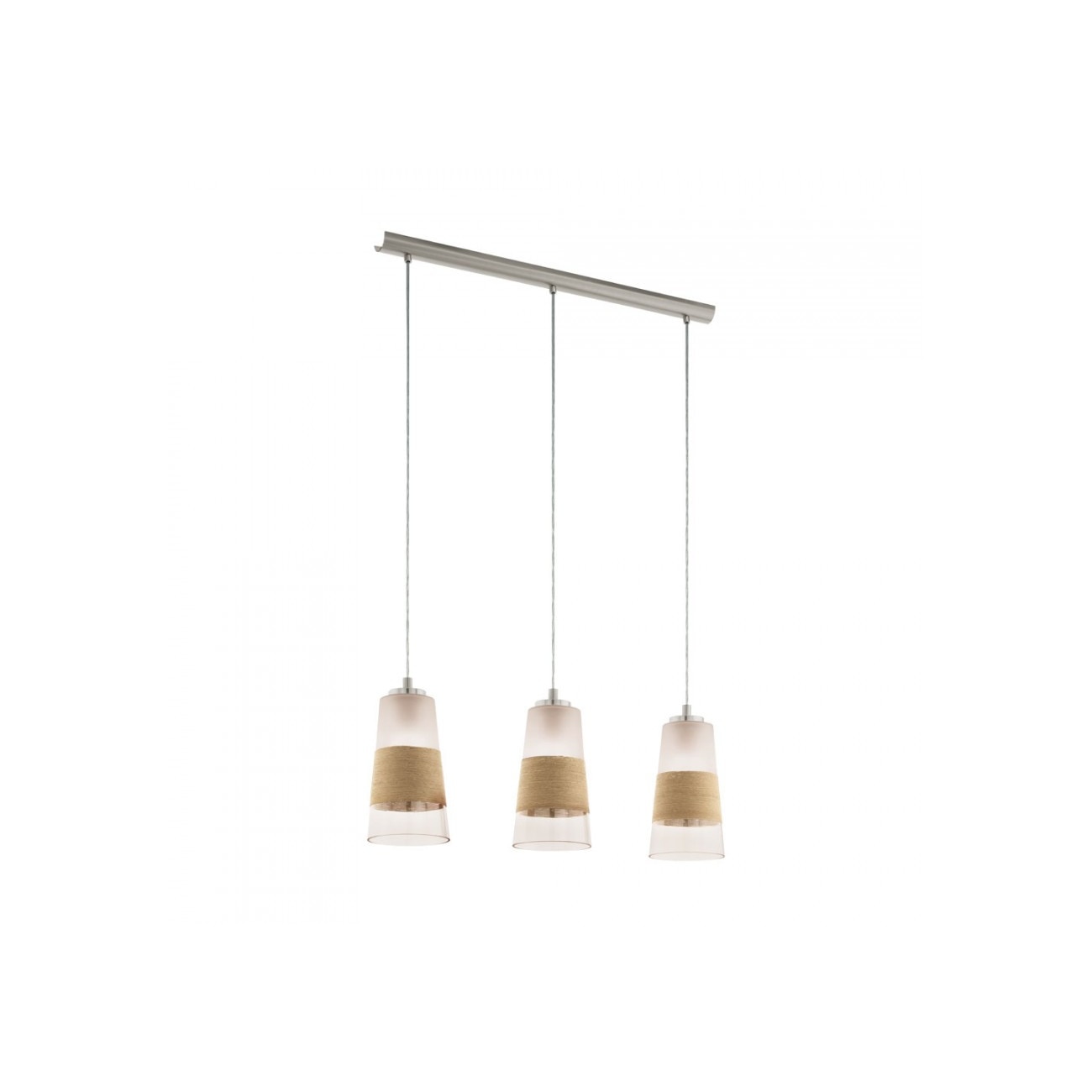 Lustra BURNHAM,EGLO,Metal si sticla,Alb