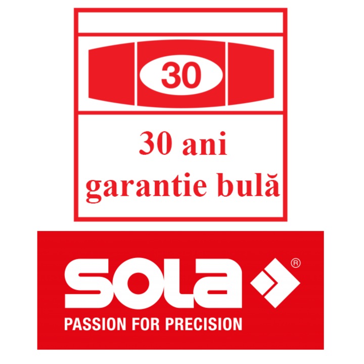 Nivela cu bula ( Boloboc ) cu profil tubular, 150cm AZ 150 - Sola-01161501