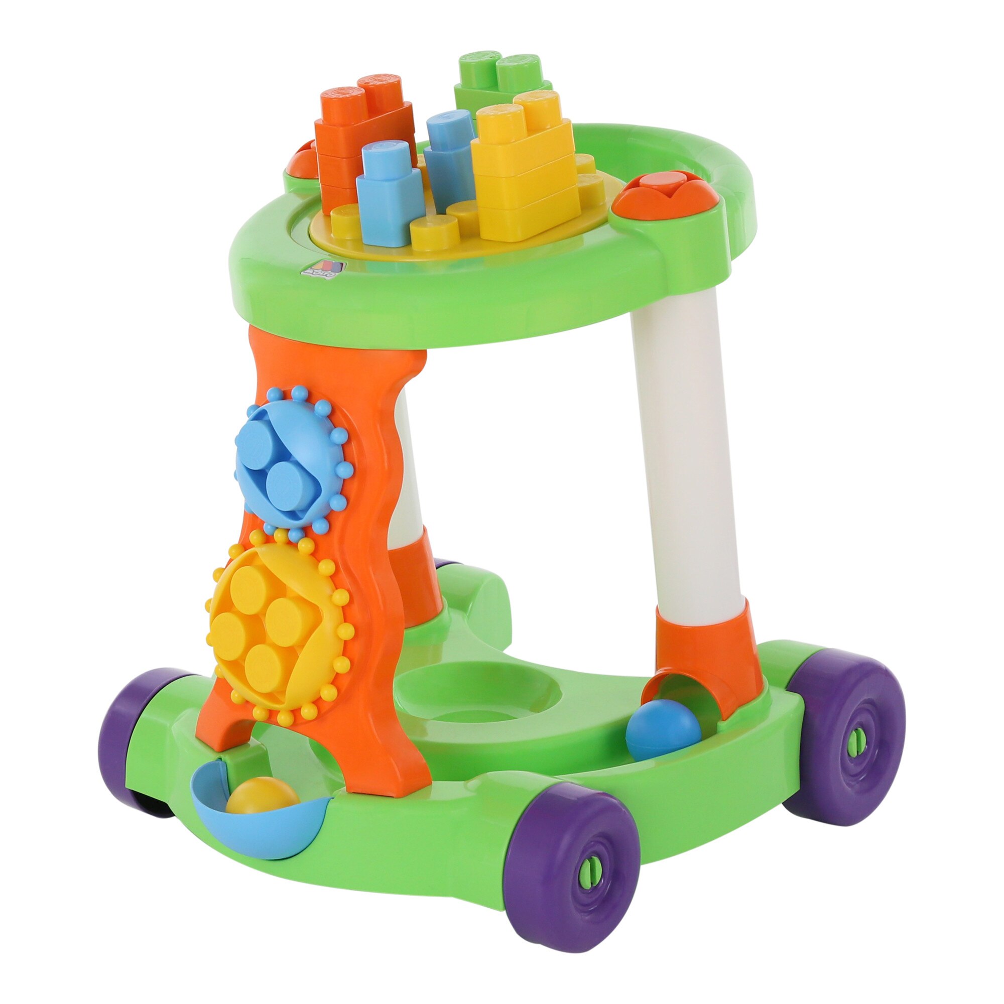 Centru de activitati nr. 3 cu blocuri, Polesie®, multicolor, 13 piese