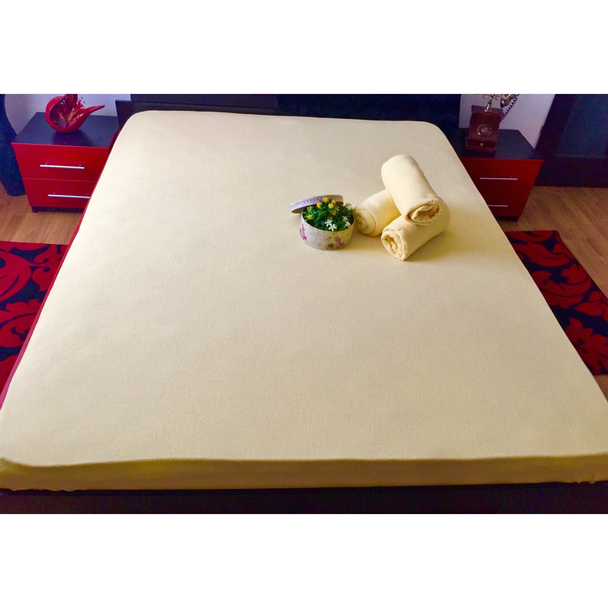 Cearceaf tip husa crem 160/200