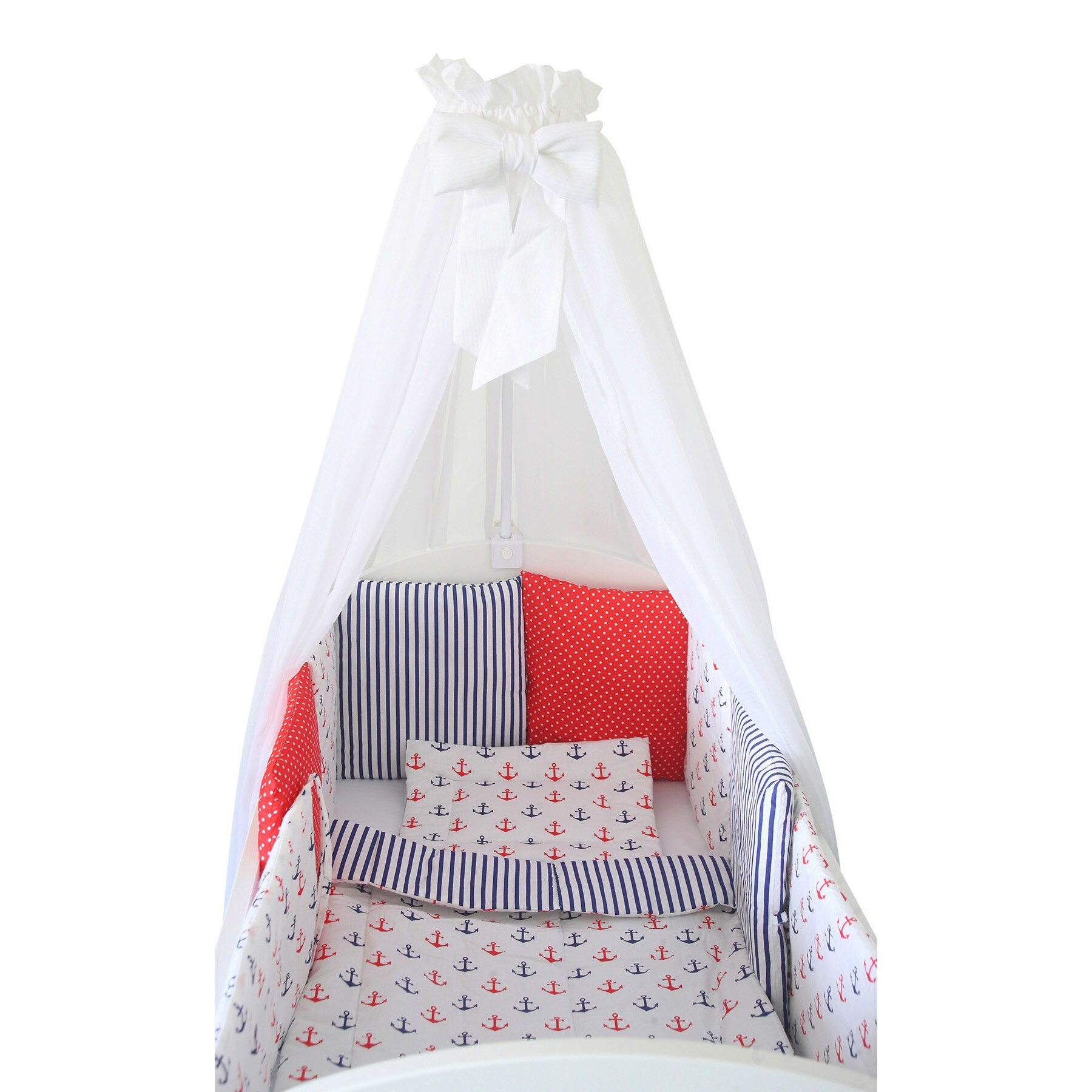 Lenjerie cu baldachin, Nautical desing, 120 x 60 cm