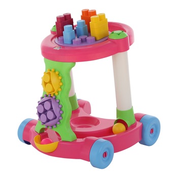 Centru de activitati nr. 4 cu blocuri, Polesie®, multicolor, 13 piese Centru de activitati nr. 4 cu blocuri, Polesie®, multicolor, 13 piese