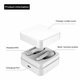 Casti Bluetooth ABBAS T88, wireless (fara fir), Bluetooth 5.0 handsfree, Waterproof( rezistente la contactul cu apa), Audio In-Ear, Handsfree, Compatibile Android & iOS, Alb
