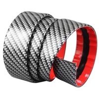 banda protectie design pentru usa prag bara tuning auto interiorexterior universala din cauciuc model fibra de carbon 25m imagen 2_0_
0