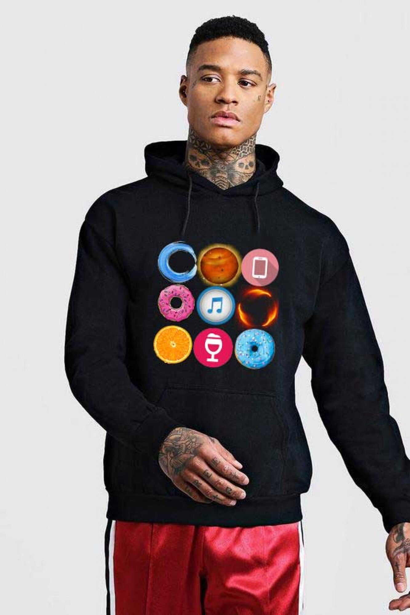 Hanorac Barbati Negru - Circle