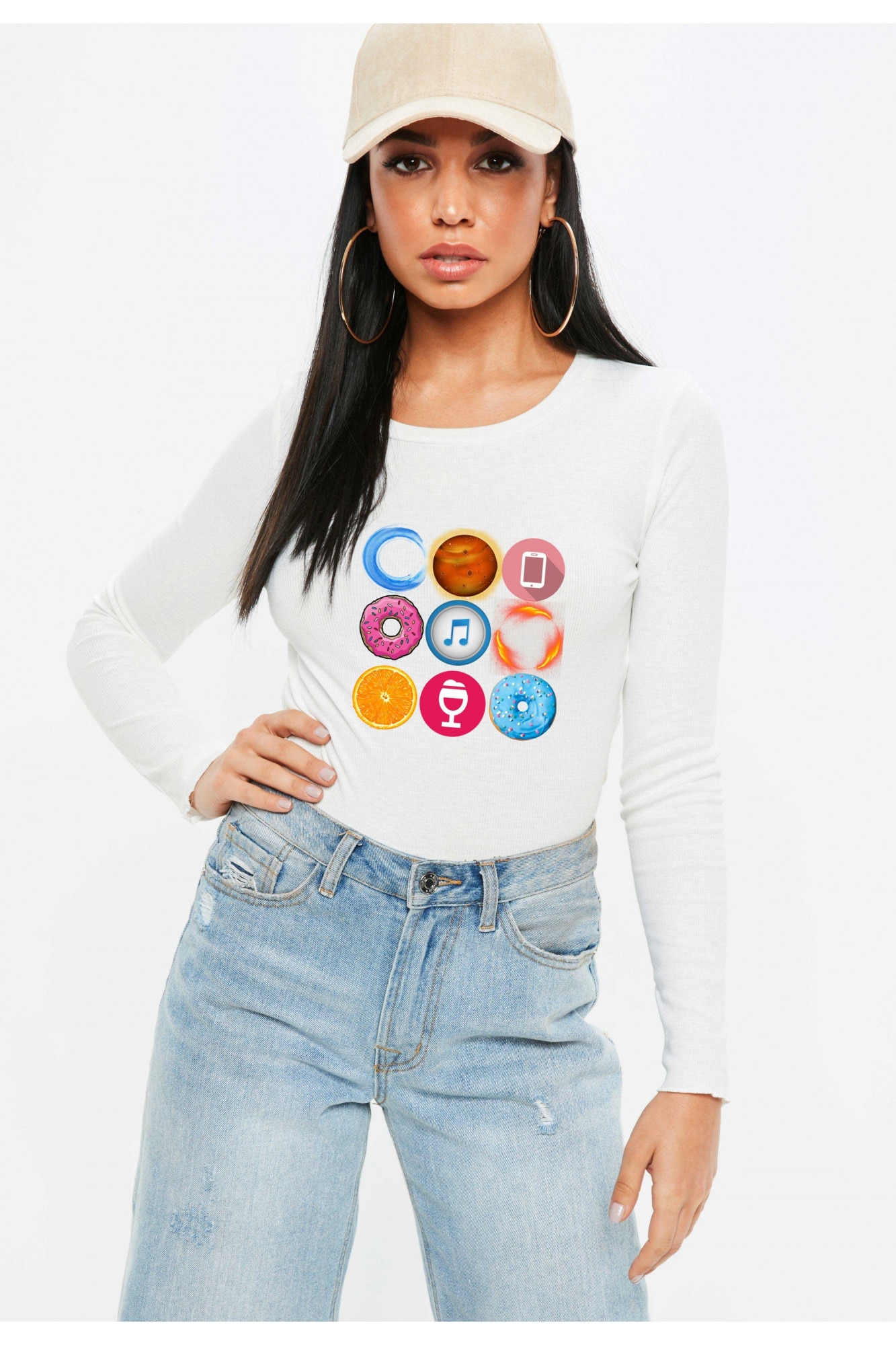 Bluza dama alba - Circle