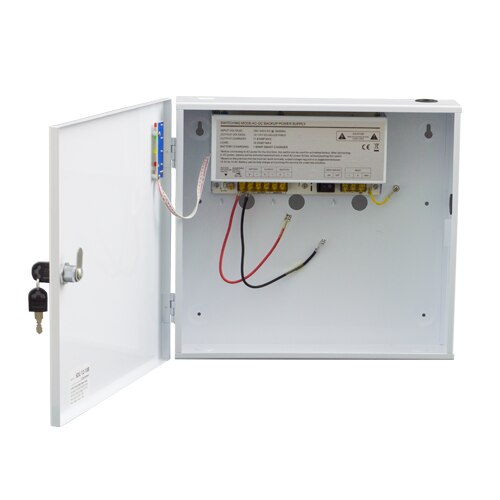 Sursa de alimentare 12V/10A, back-up in cabinet metalic