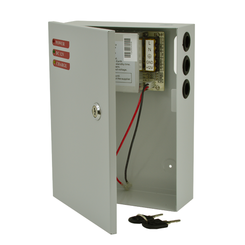 Sursa de alimentare 12V, 5A, back-up in cabinet metalic, SDC-12-5B