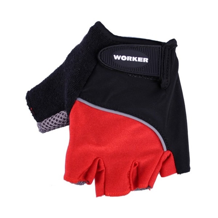 Manusi fitness WORKER S900, Piros, XL