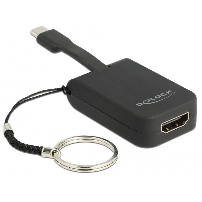 Adaptor USB-C la HDMI (DP Alt Mode) 4K 30 Hz T-M pentru breloc, Delock 63942