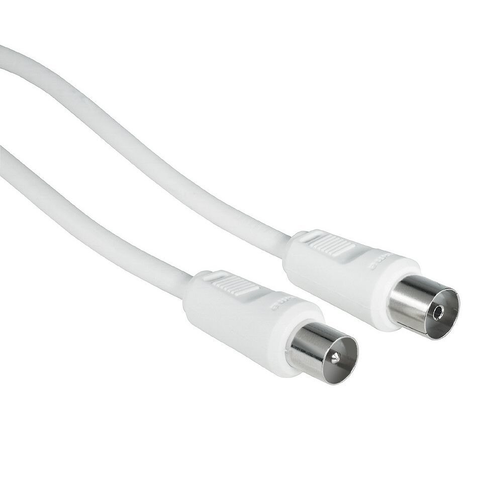 Cablu antena 85Db - alb, 5m, 1 stea, ambalaj dublu, ambalaj pachet, HAMA-11906