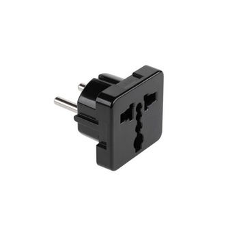 Adaptor Priza UK-UE , Negru Adaptor Priza UK-UE , Negru