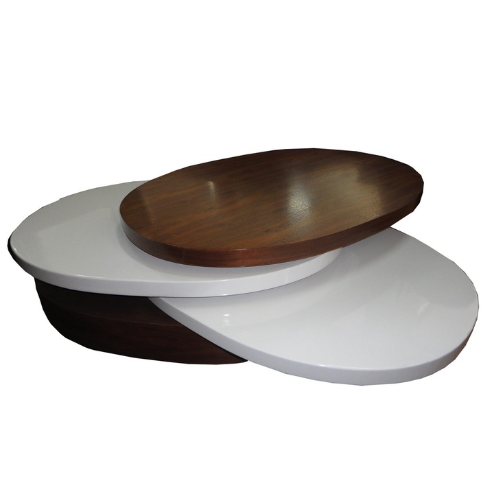 Холна маса Verona 8812448, бял/кафява