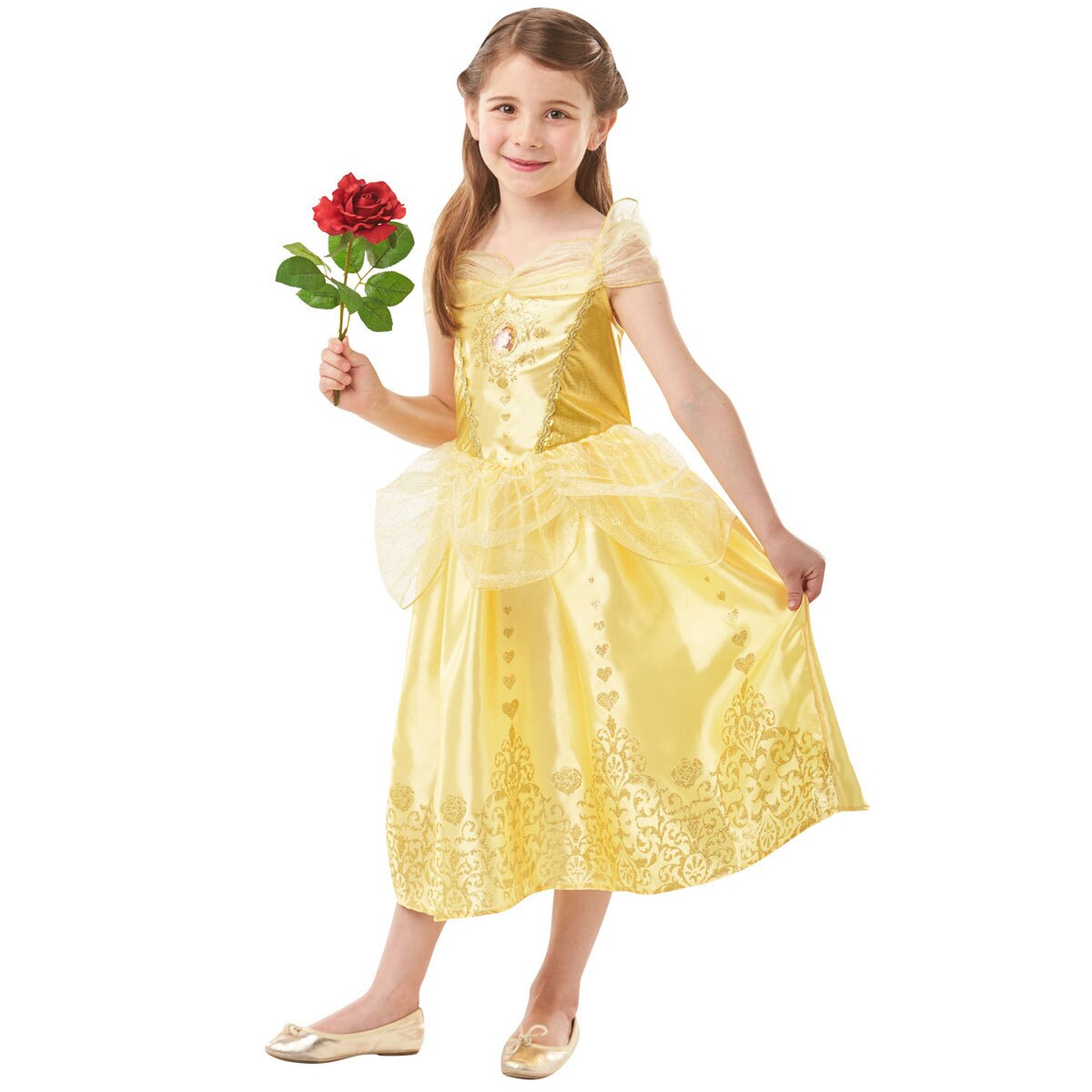 Costum Disney Printesa Belle Sparkle 110 cm (3-4 ani)