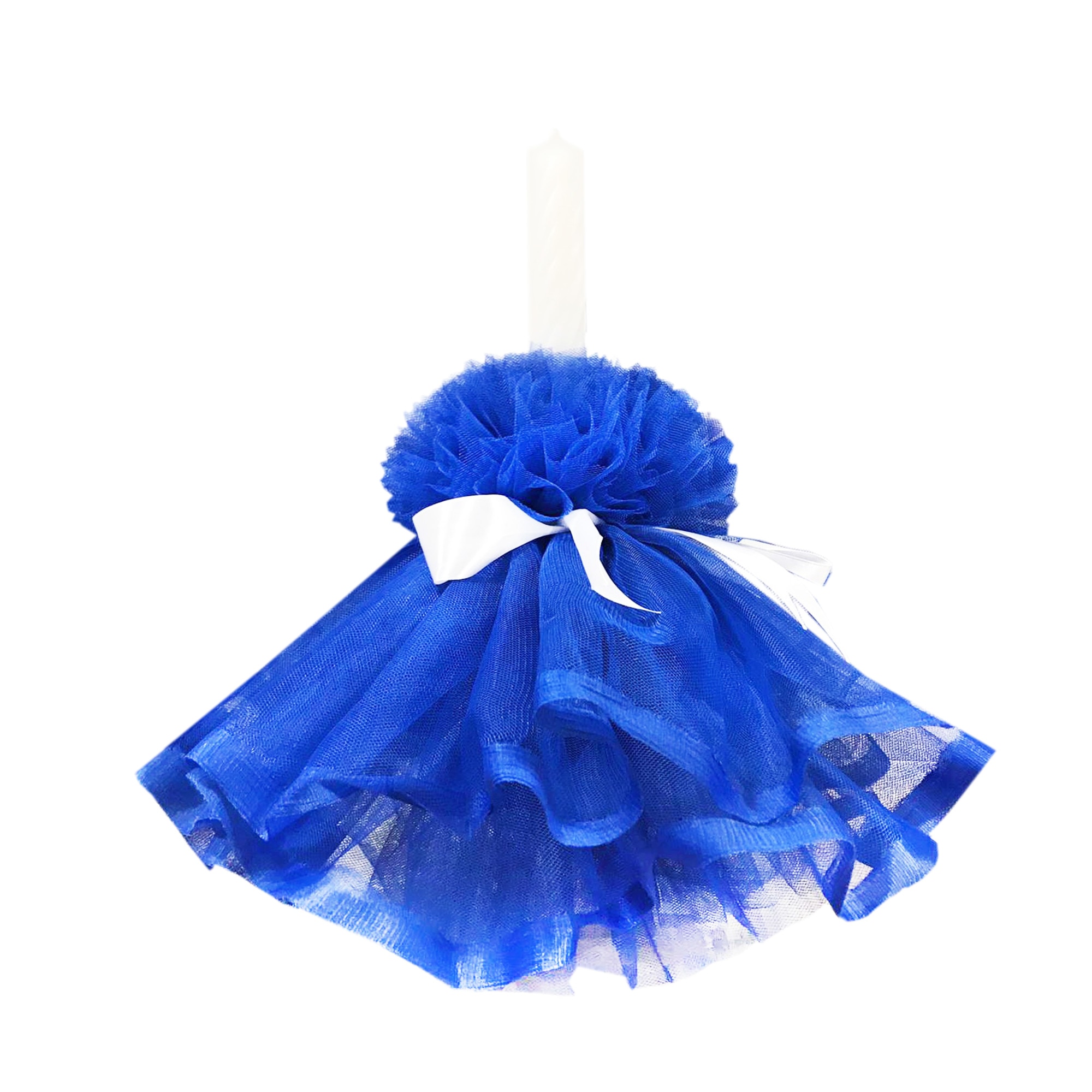 Lumanare pentru botez, 40x3 cm, albastru, dae2987