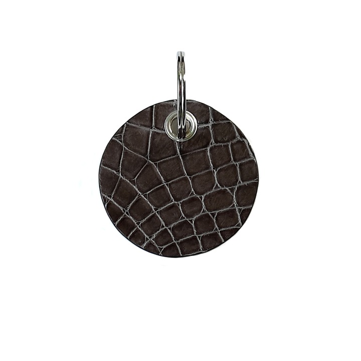 Ambrant krokodil bőr kulcstartó, modell F85