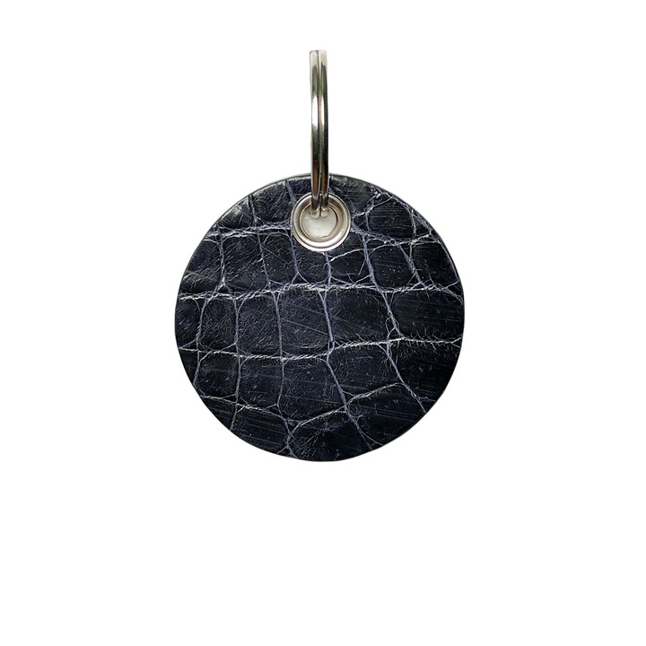 Ambrant krokodil bőr kulcstartó, modell F28