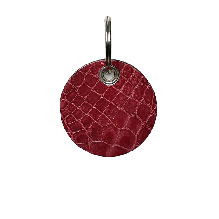 Ambrant krokodil bőr kulcstartó, modell F18