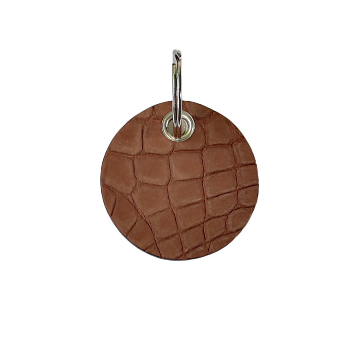 Ambrant krokodil bőr kulcstartó, modell F108