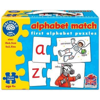 Puzzle Orchard Toys Alfabet in limba engleza, 52 piese, +4 ani, MGC Puzzle Orchard Toys Alfabet in limba engleza, 52 piese, +4 ani, MGC