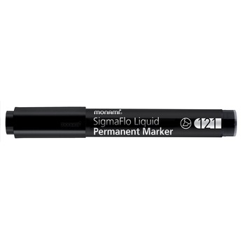 Marker permanent Monami SigmaFlo cu varf tesit de 1-5 mm negru Marker permanent Monami SigmaFlo cu varf tesit de 1-5 mm negru