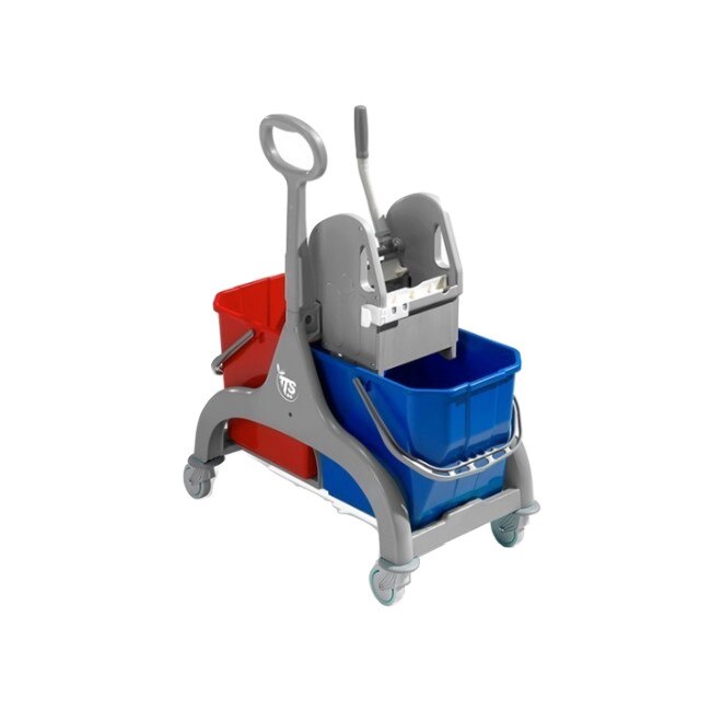 Carucior Ttsystem pentru curatenie cu maner din plastic 30l