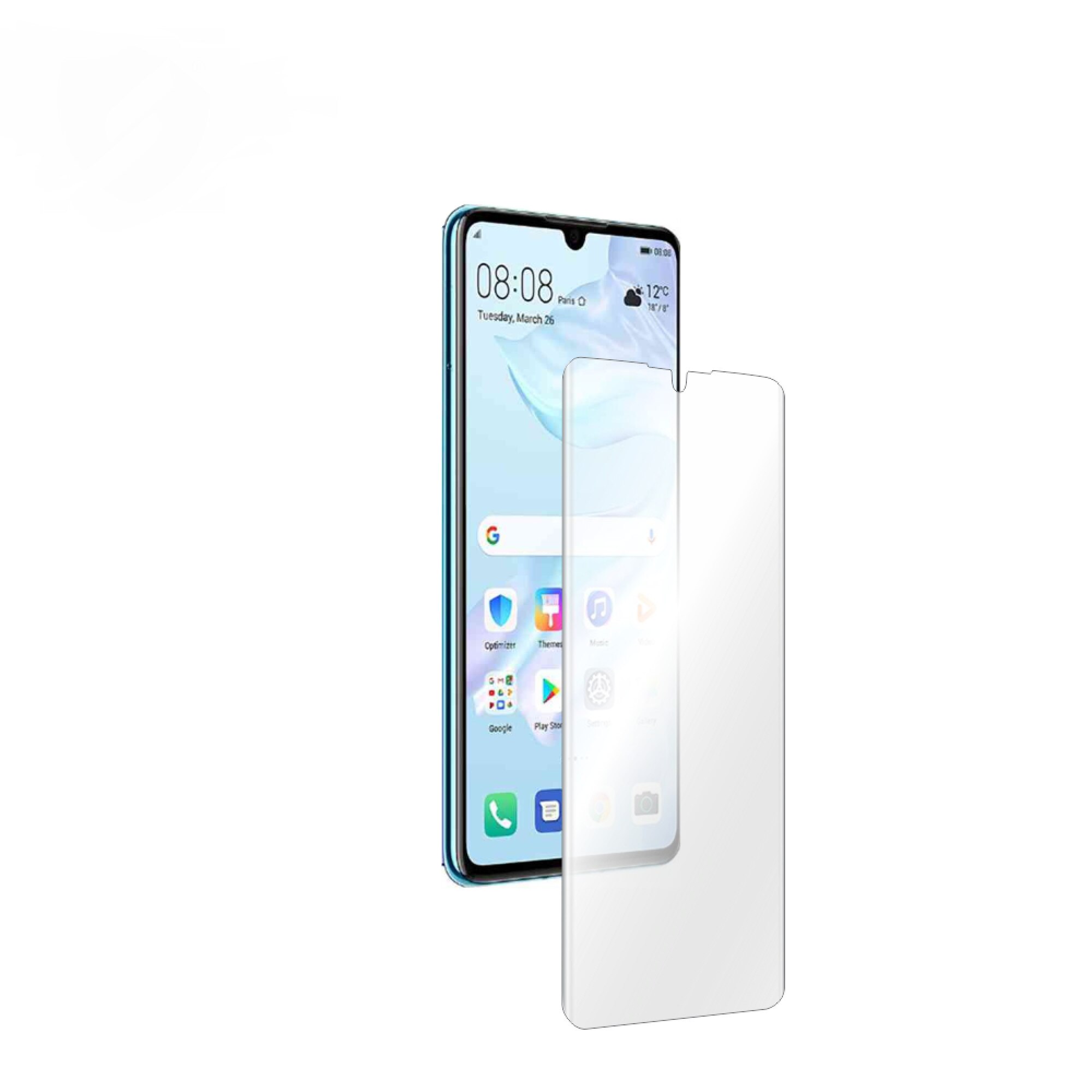 Folie Smart Protection Huawei P30 display,protectie completa ecran+Smart Spray®,Smart Squeegee® si microfibra incluse