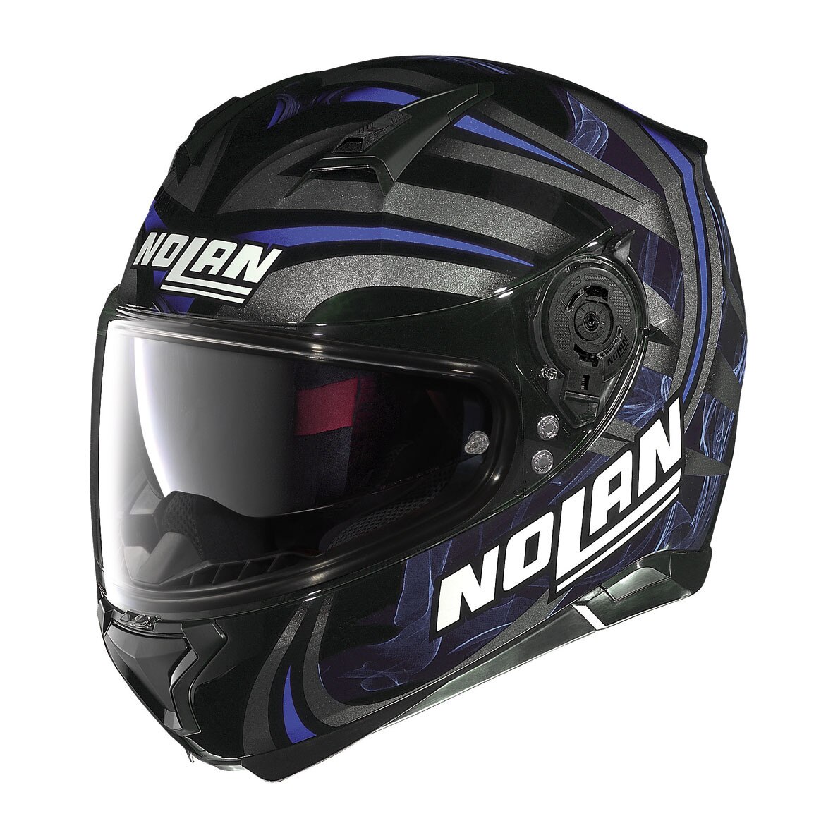 Casca moto NOLAN Full-Face - N87 Ledlight N-COM - glossy black XXL