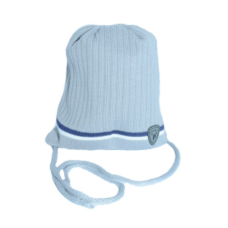 Caciula tricot baieti Perfect PRFB1, Gri, Universala