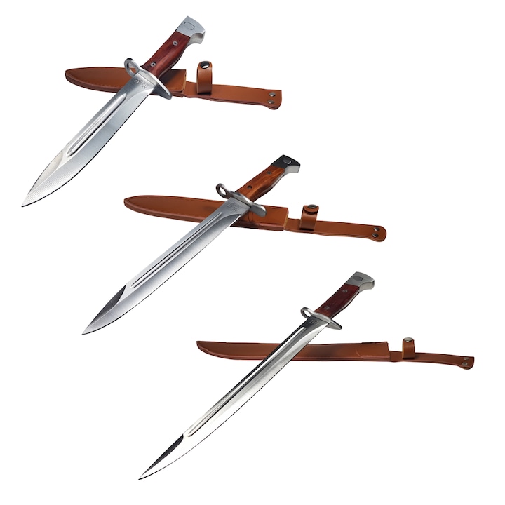 3 db vadászkés készlet, Depox® AK-47, tokkal együtt