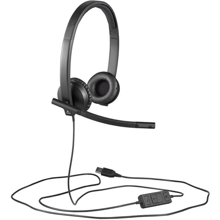 HDS Logitech H570e Sztereó Headset - Fekete